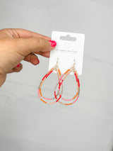 Crystal Clear Earring - Orange