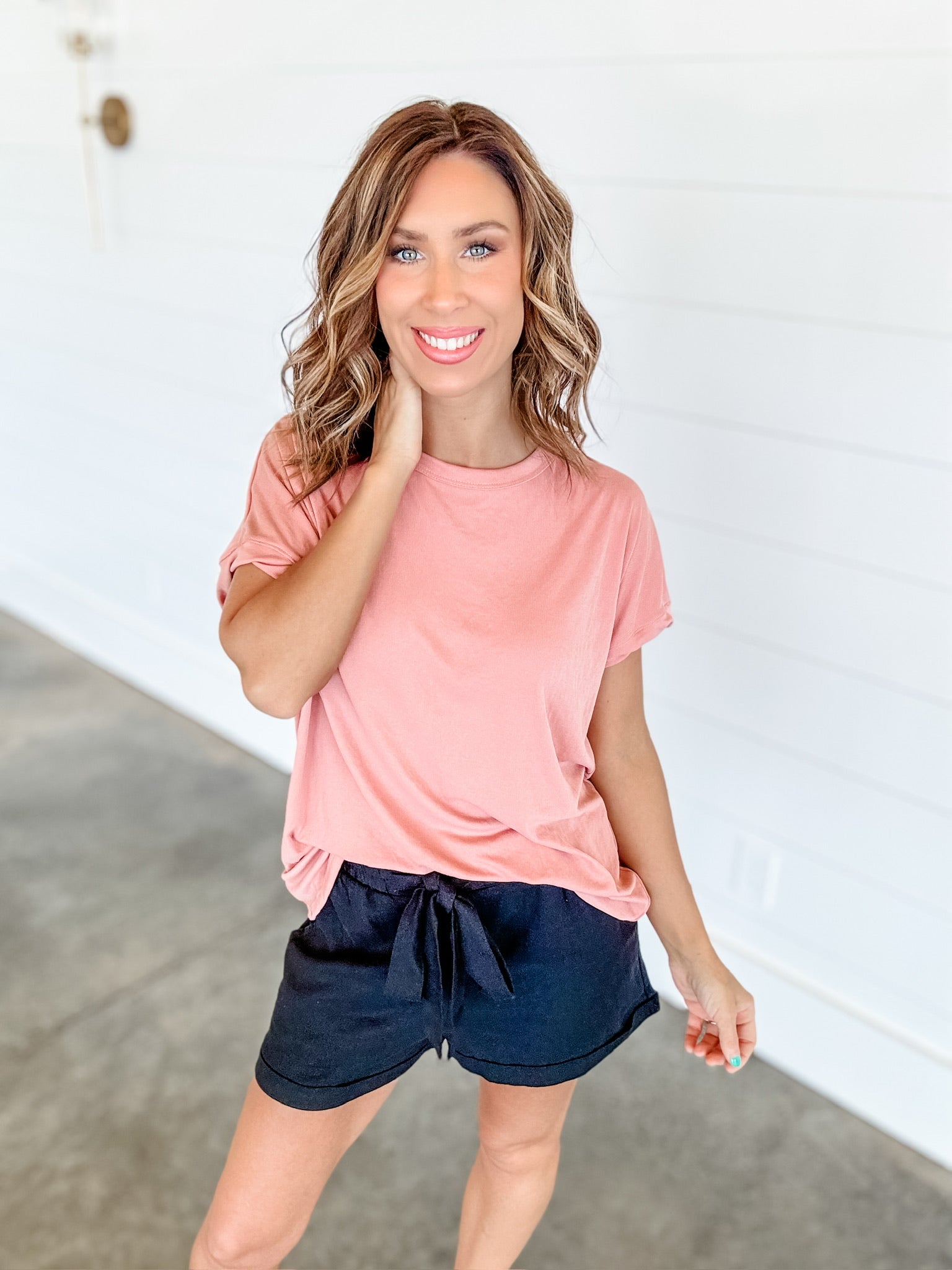 Joy In The Journey Top - Salmon FINAL SALE