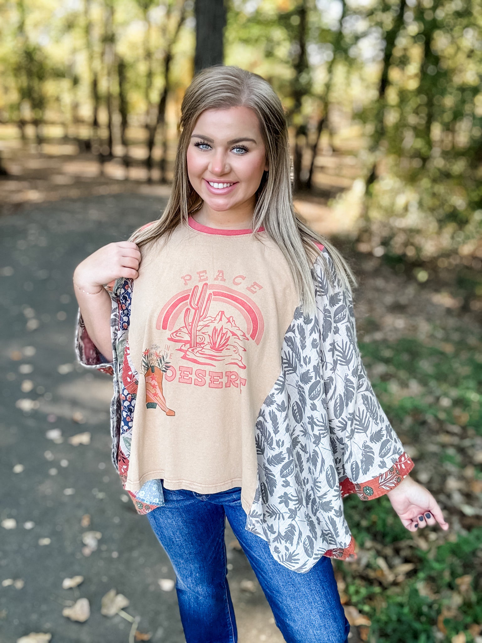 Boho Blend Poncho Top