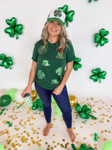 Sequin Clover Tee