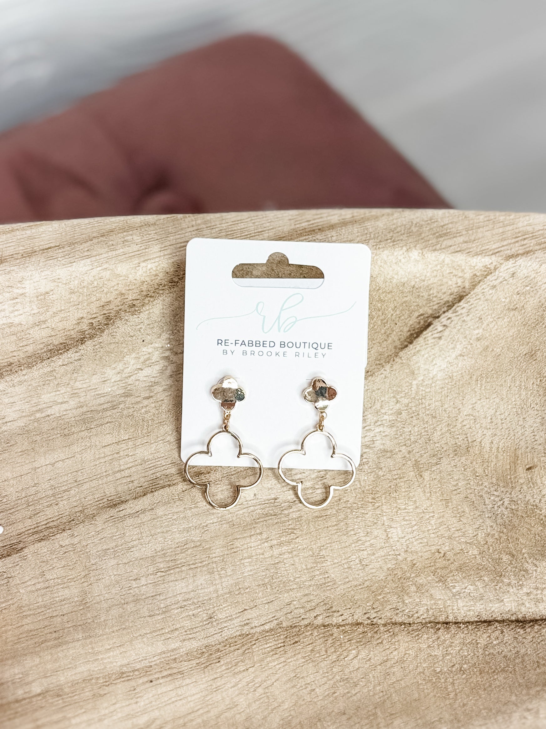 Gilded Clover Earrings