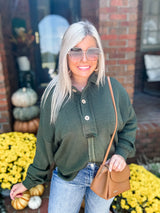 Simple Splendor Top - Olive