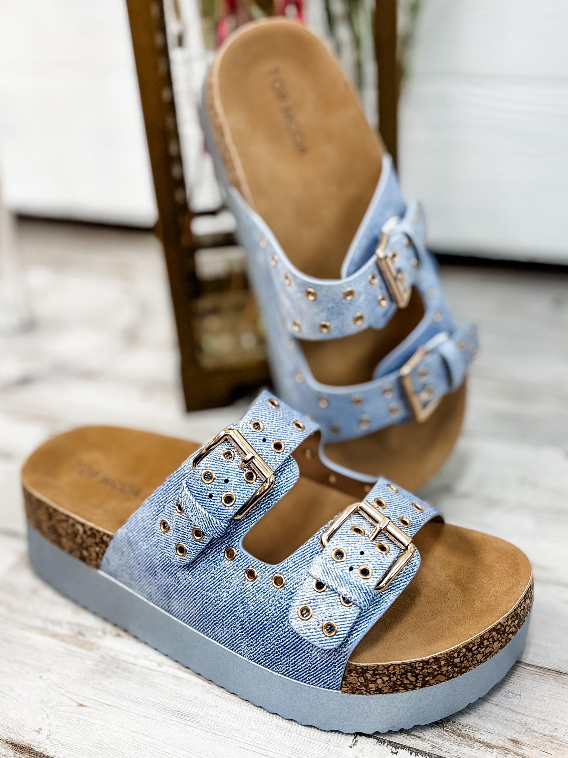 Avril Sandals - Blue