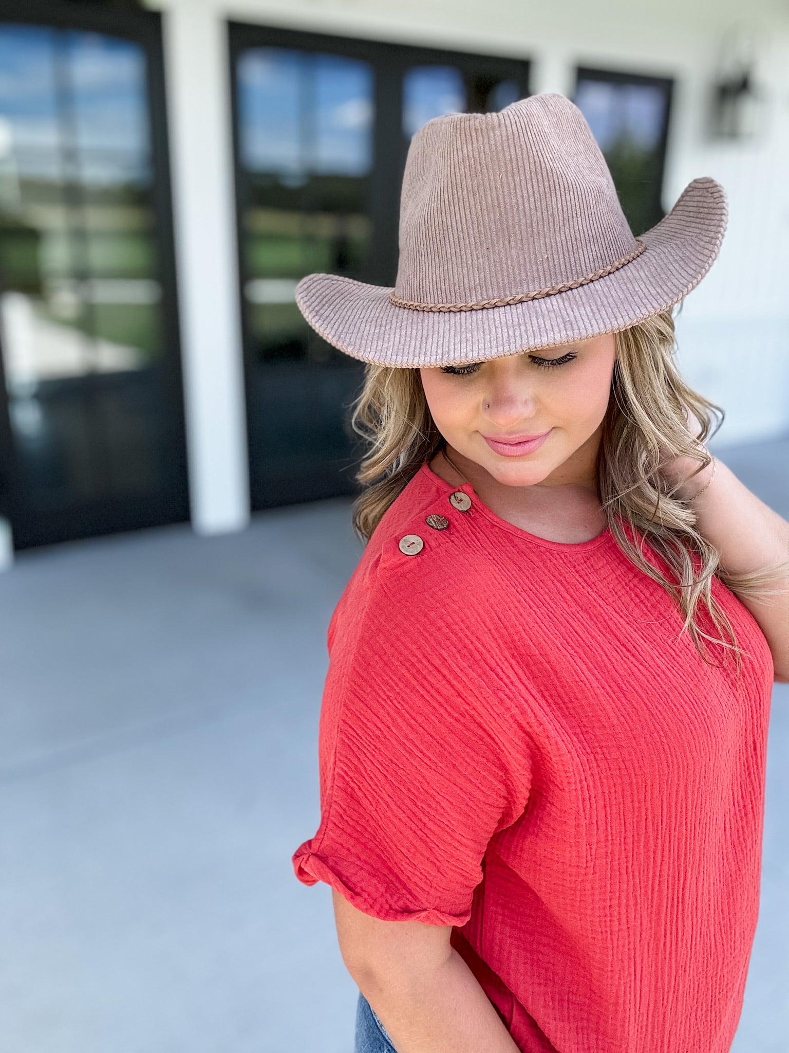 Western Cowboy Panama Hat - Brown