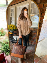 Heading Out Handbag Brown