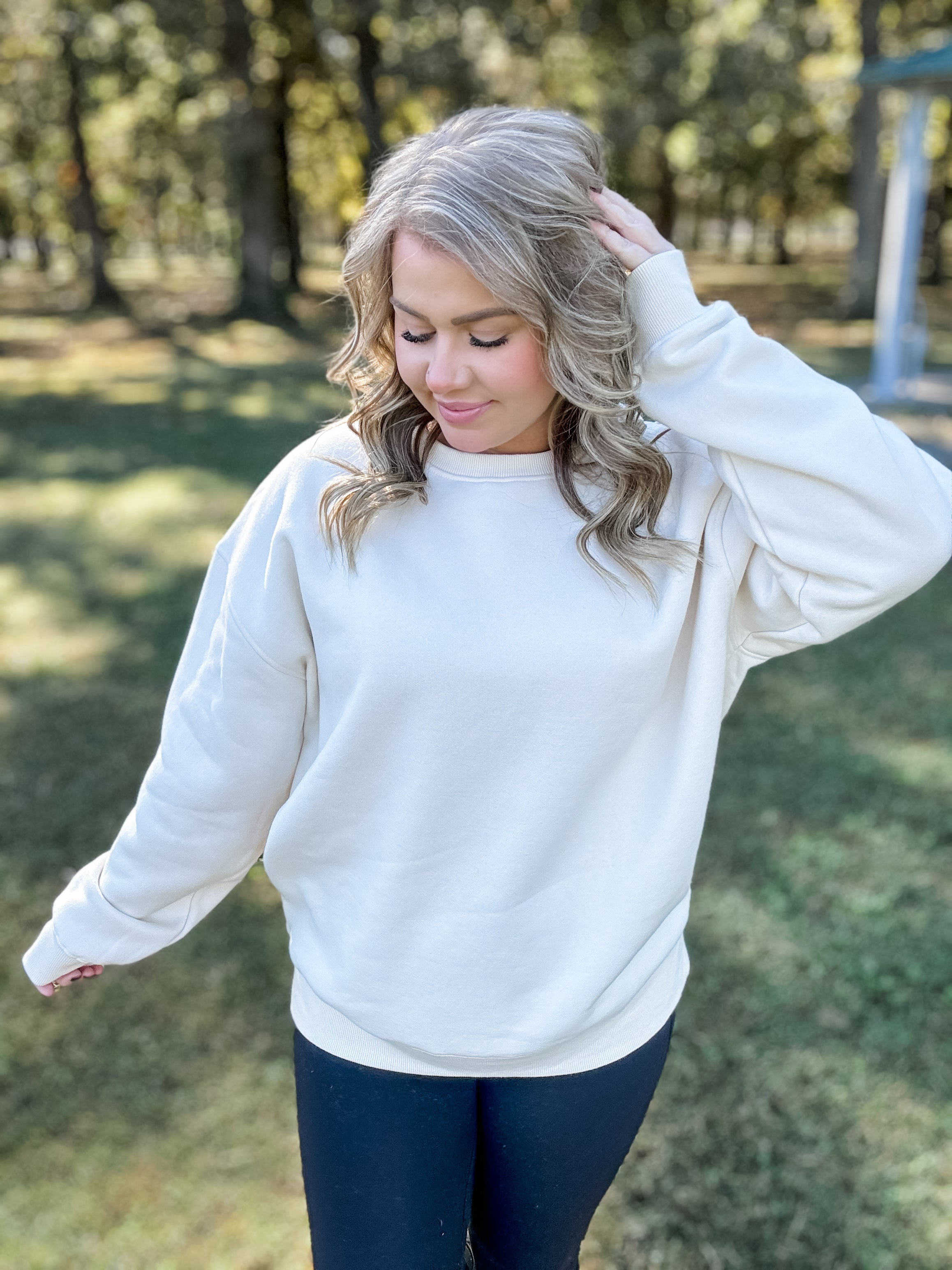 Ultimate Cozy Sweatshirt - Ivory FINAL SALE