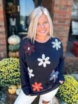 Wildflower Wind Sweater - Black