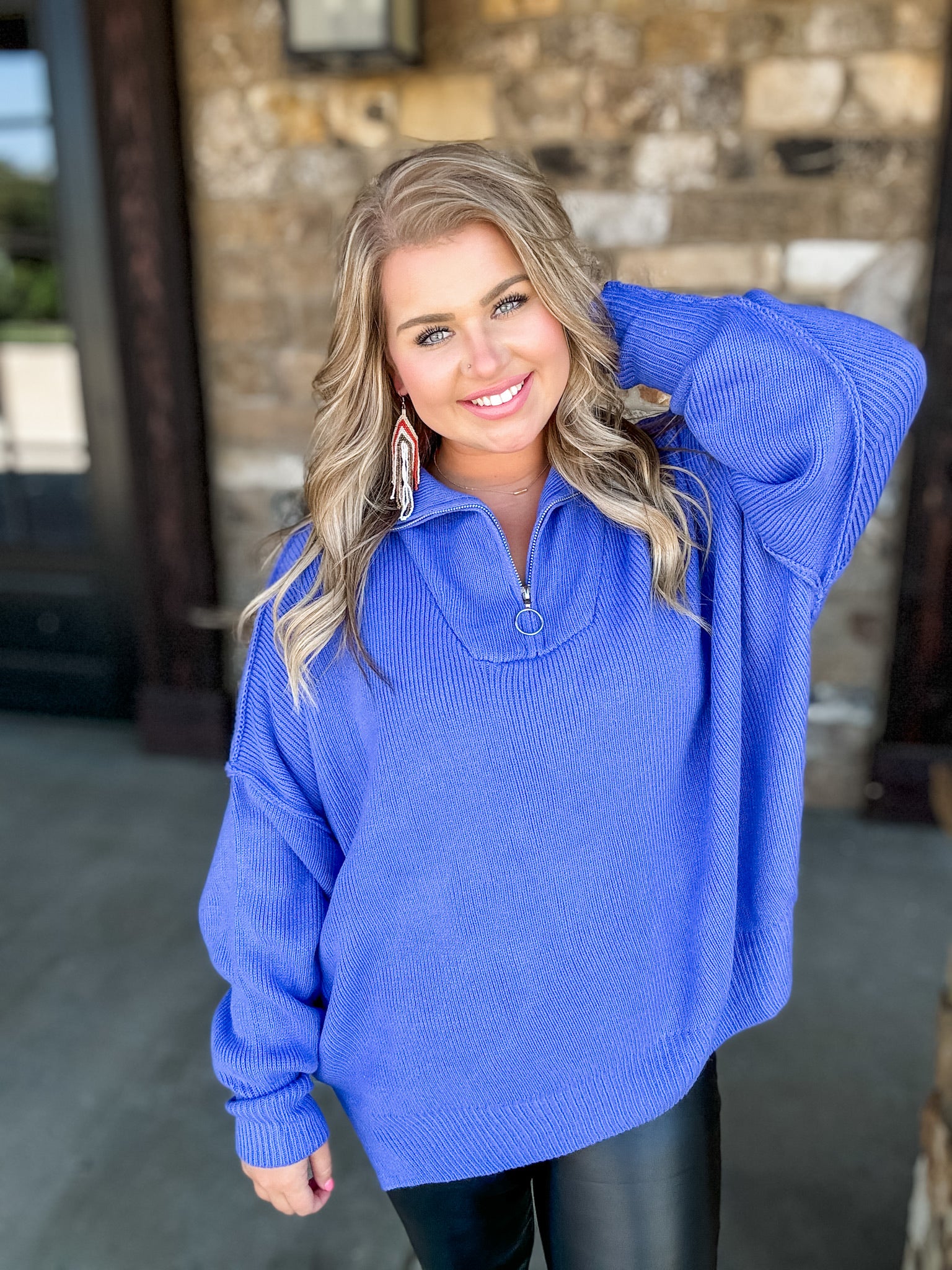 Cobalt Illusion Sweater