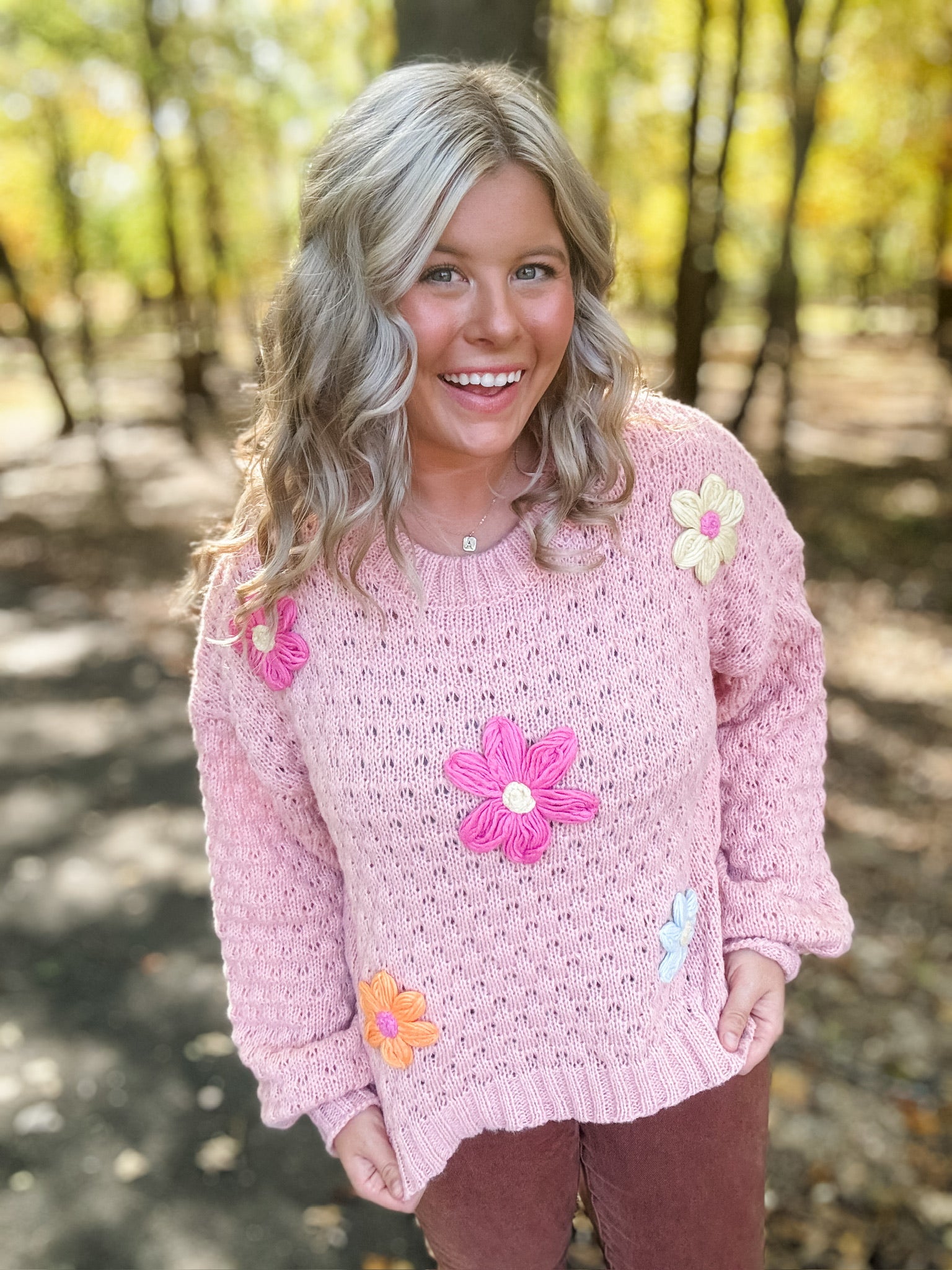 Blush Blossom Sweater