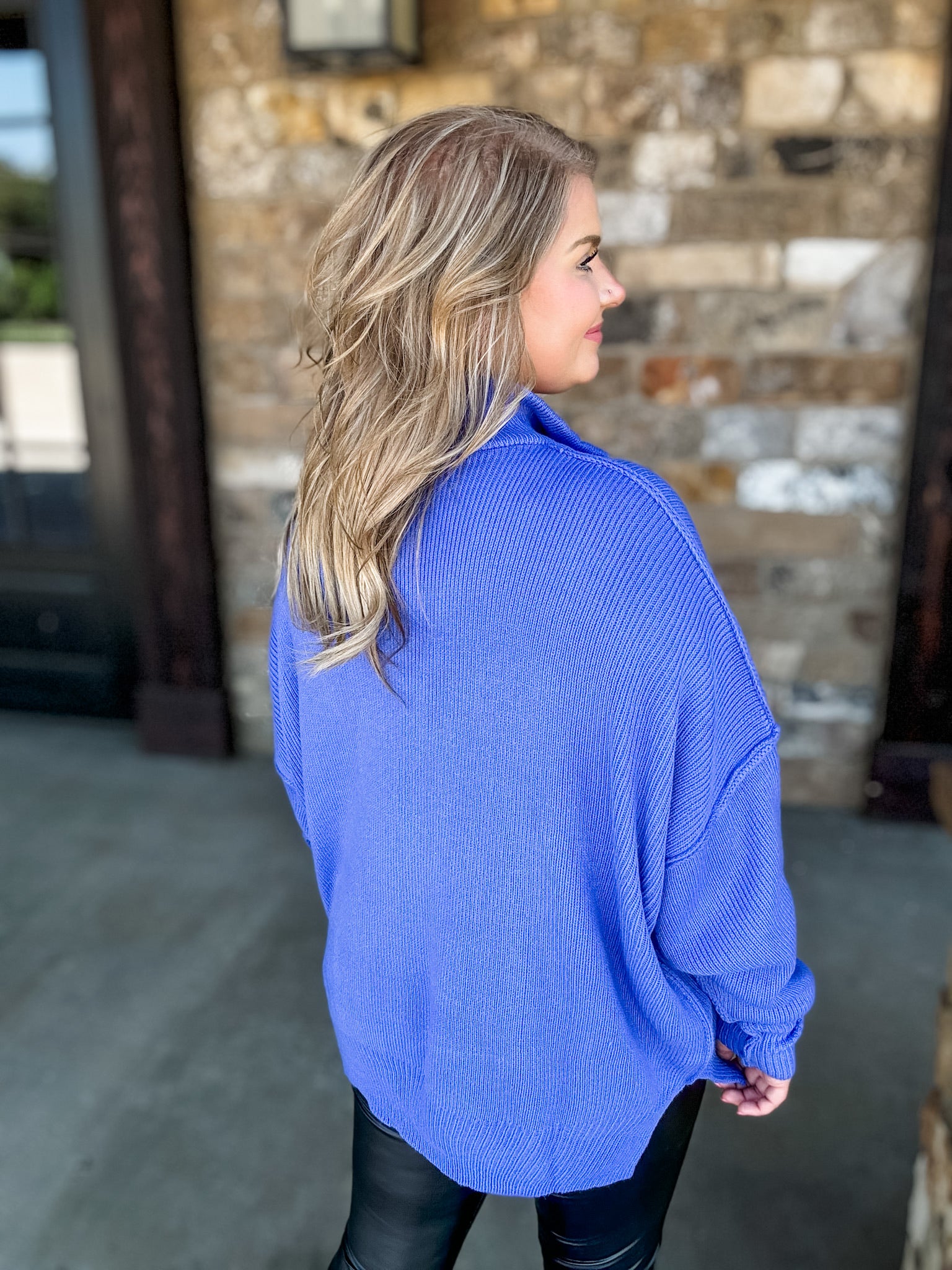 Cobalt Illusion Sweater