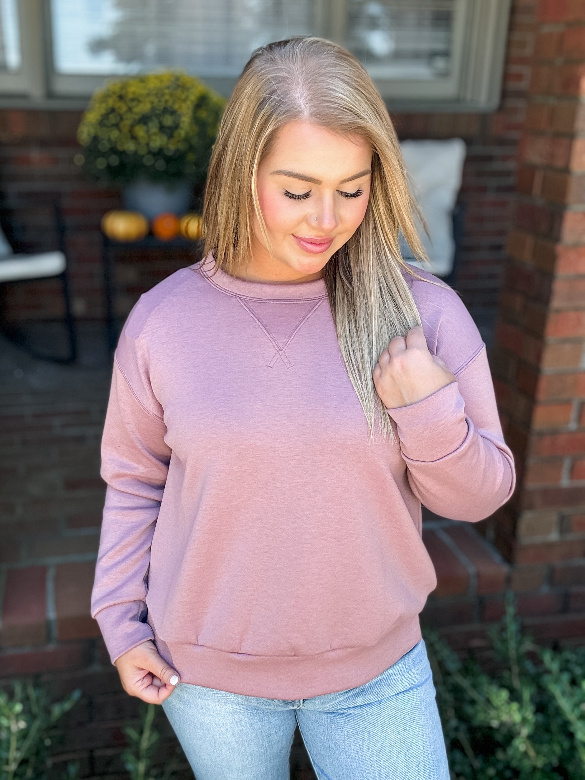 City Lights Top - Mauve FINAL SALE