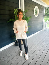 Hint Of Autumn Sweater - Cream FINAL SALE