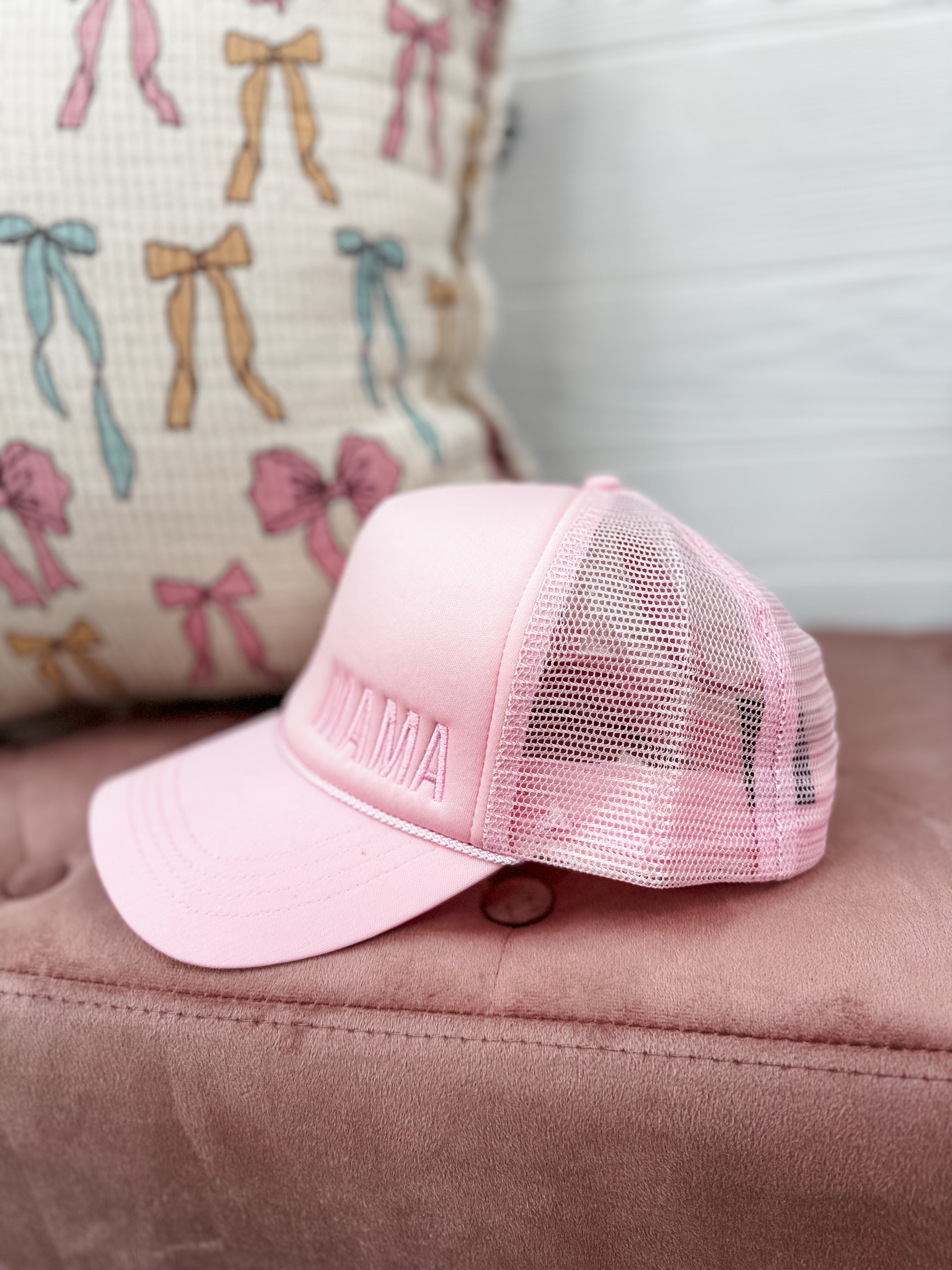 Mama Trucker Hat - Pink