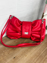 Chic Bow Shoulder Bag - Red