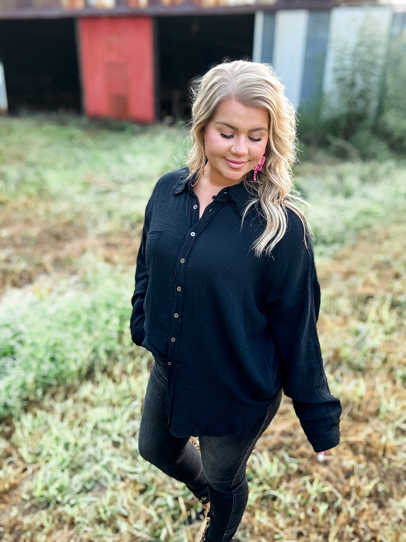 Bonfire Perfect Top - Black FINAL SALE