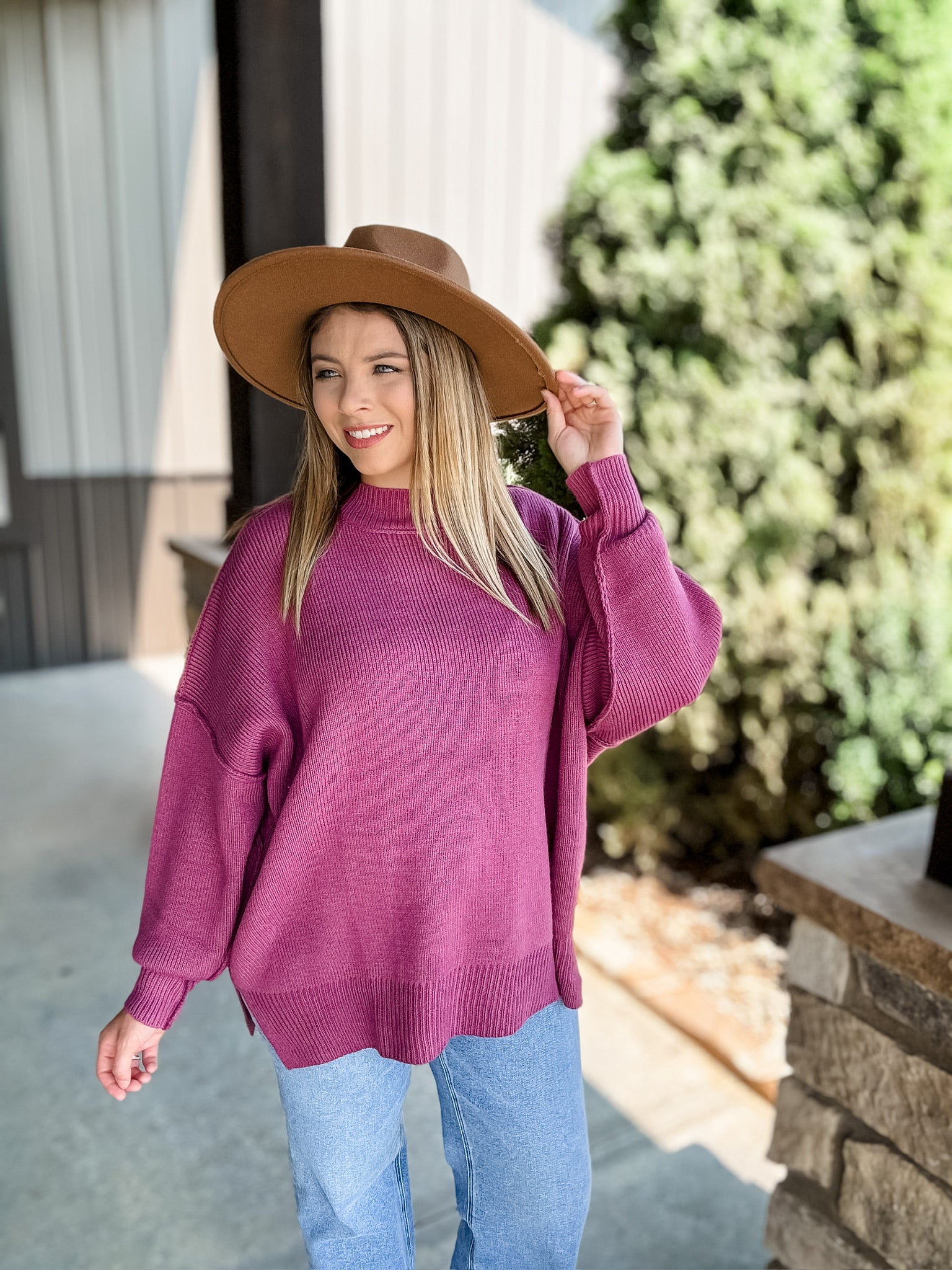 Embrace Today Sweater - Mauve