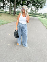 Elyse Acid Washed Pull On Pant FINAL SALE