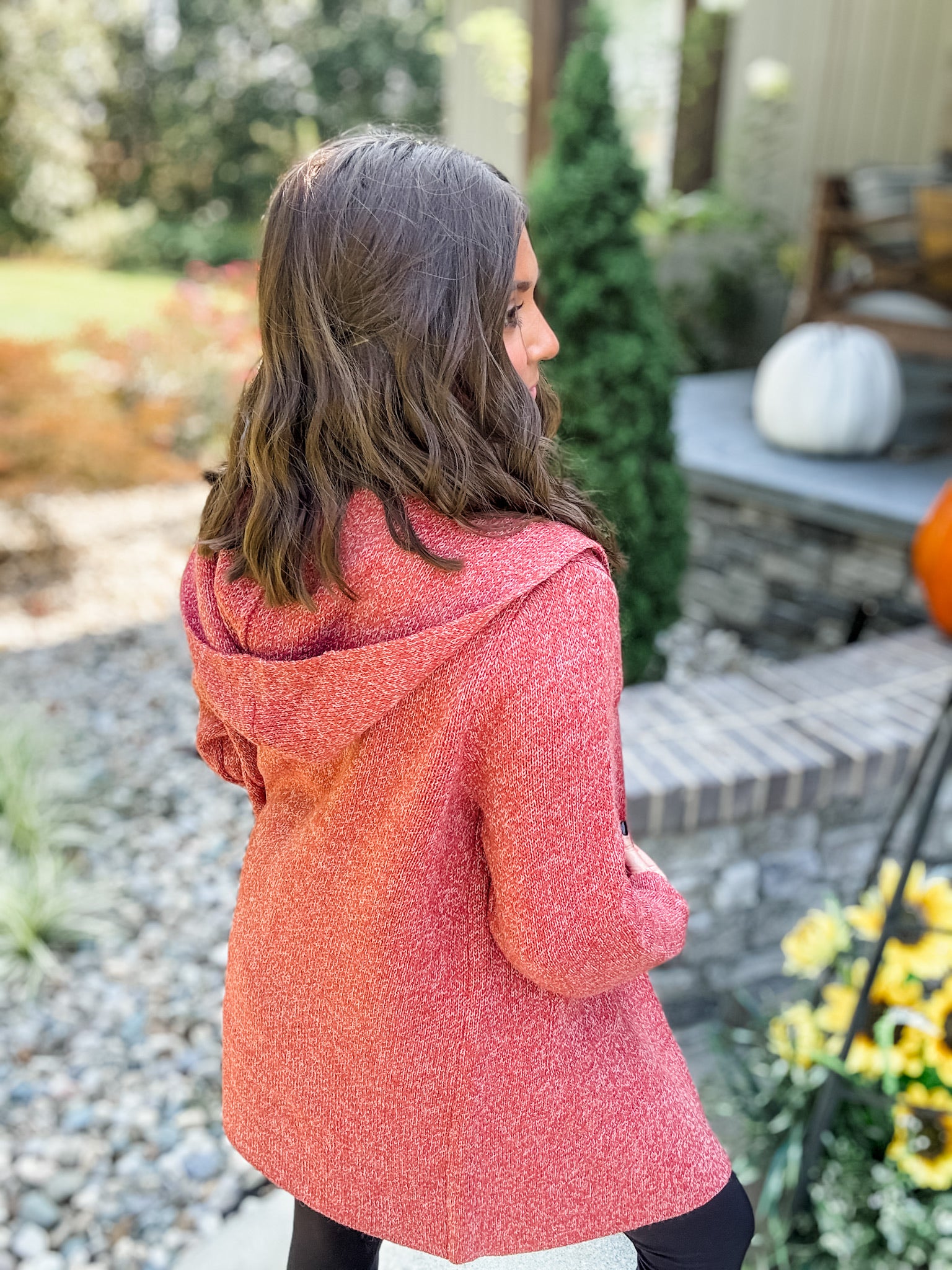 Snuggle Season Cardi - Rust FINAL SALE