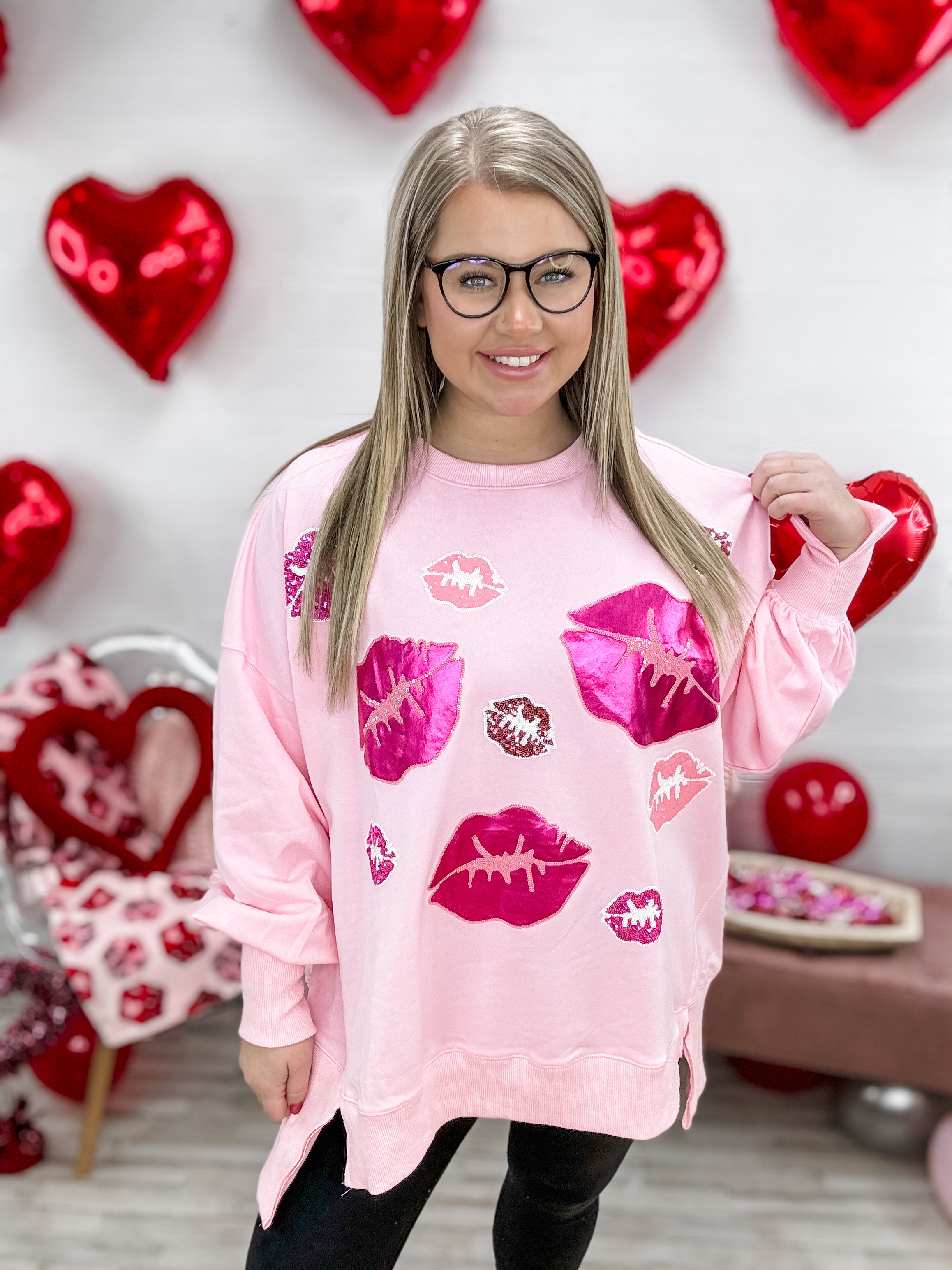 Hugs & Kisses Graphic Top