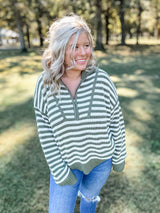 Olive Twist Sweater