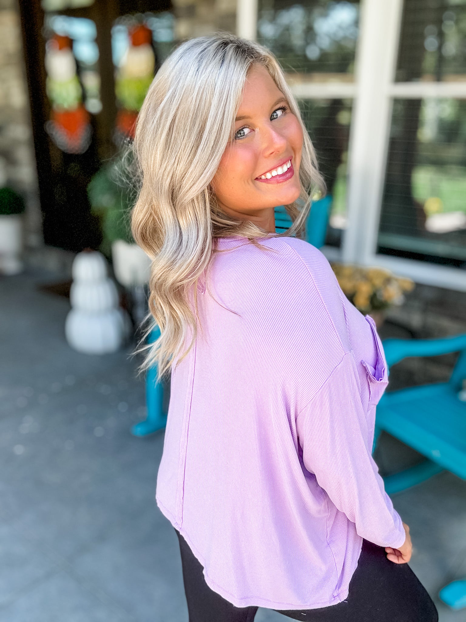 Harvest Heritage Top - Lavender