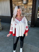 Crimson & Clover Top