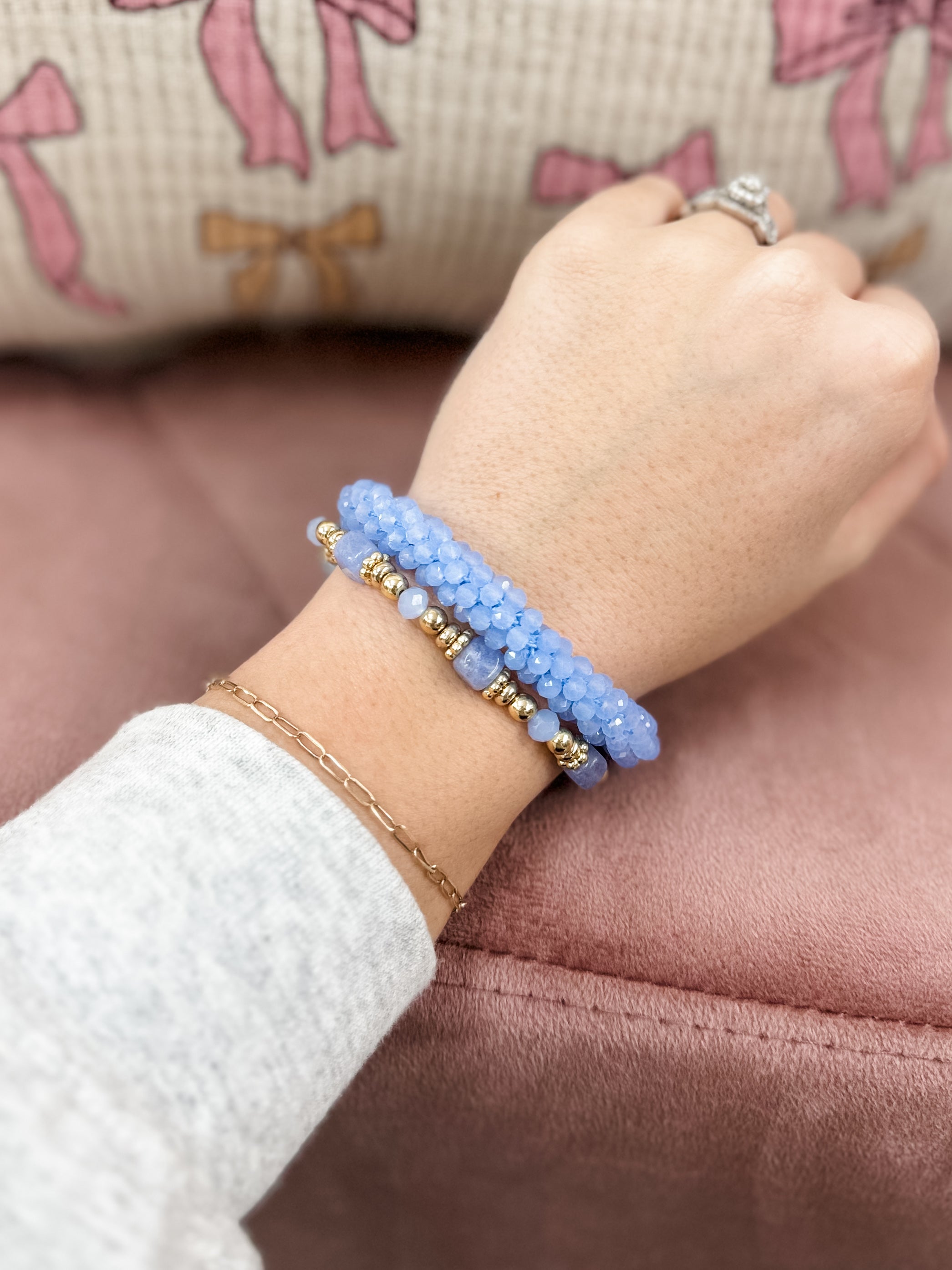 Up To You Bracelet Set - Blue