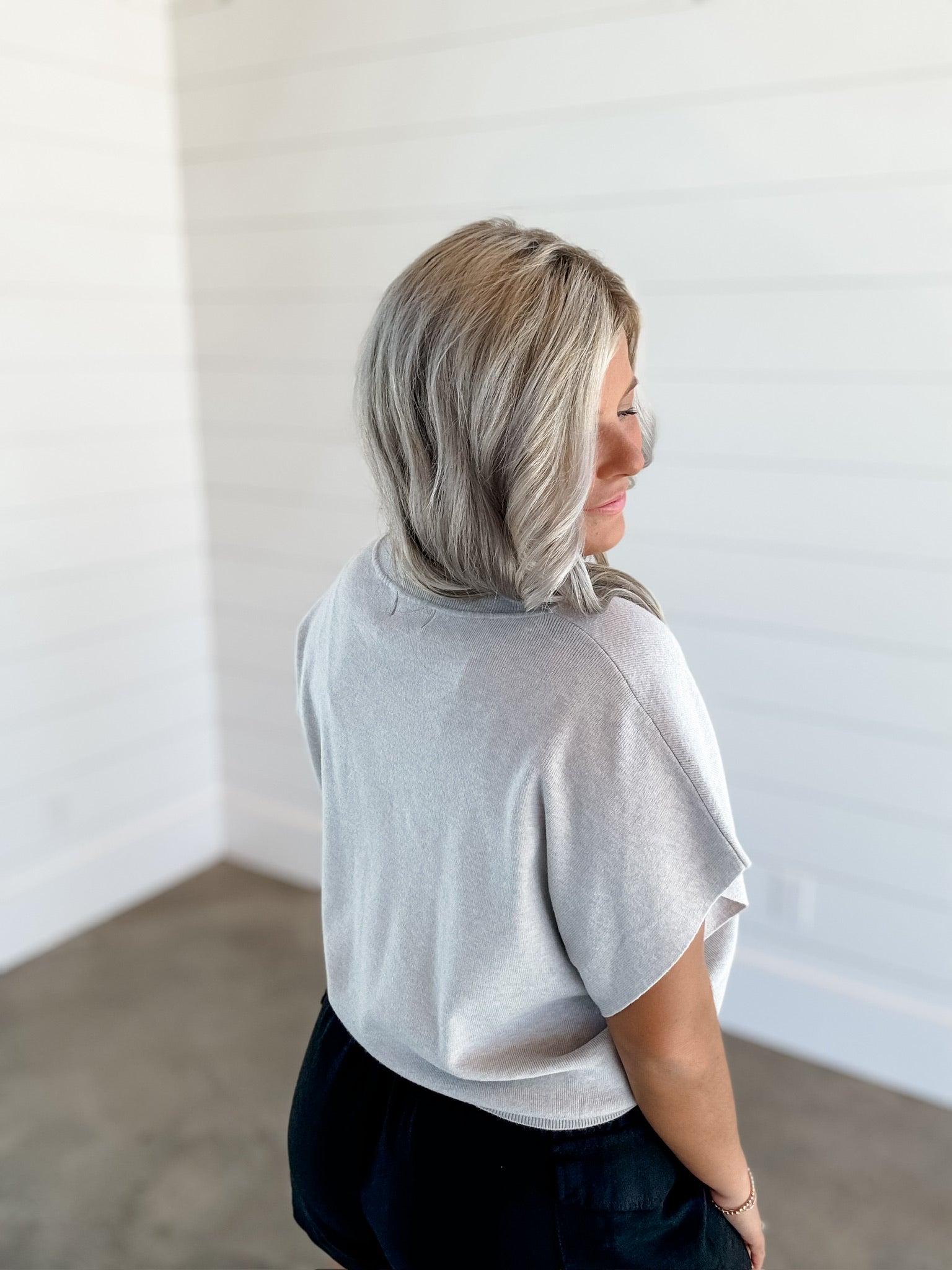 Walk It Off Sweater - Grey FINAL SALE