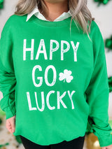 Happy Go Lucky Graphic Sweatshirt FINAL SALE