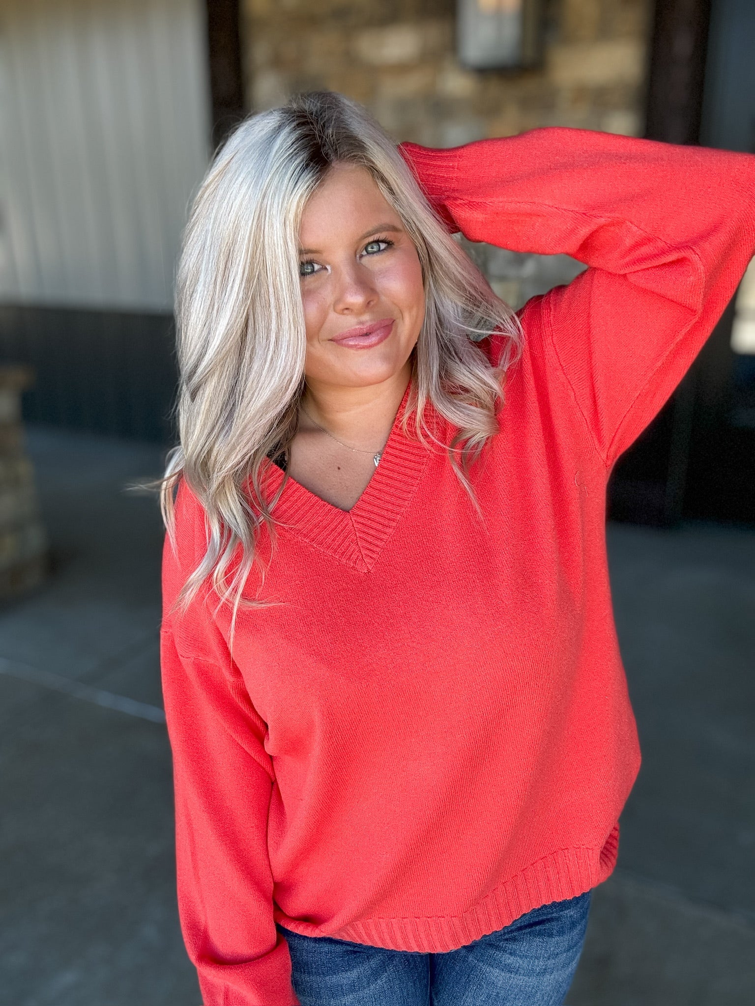 Fire Away Sweater - Red