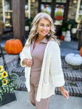 Sweater Weather Cardi - Cream FINAL SALE