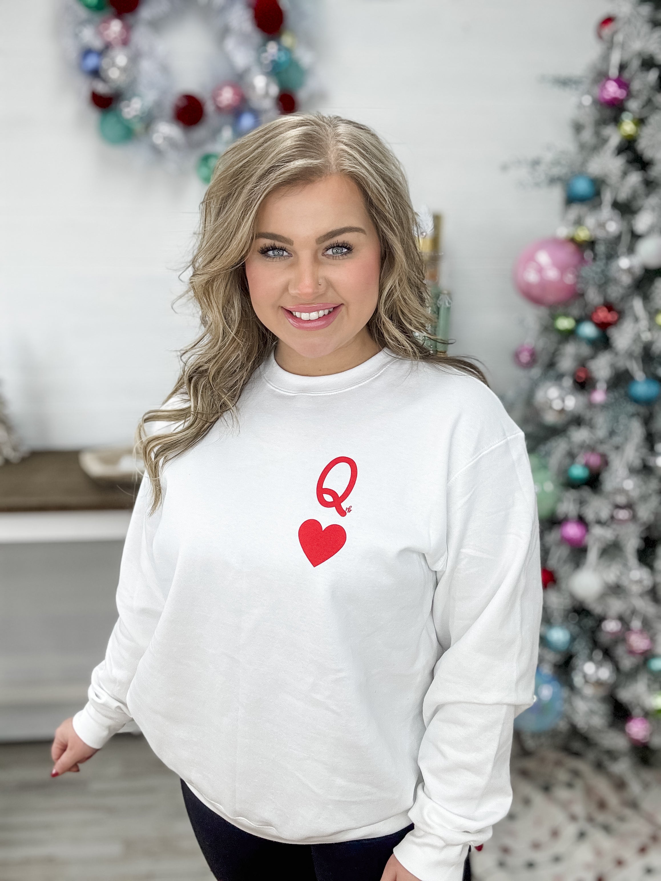 Queen Of Hearts Graphic Sweatshirt