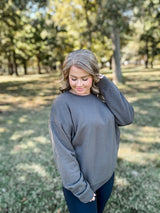 Ultimate Cozy Sweatshirt - Olive FINAL SALE