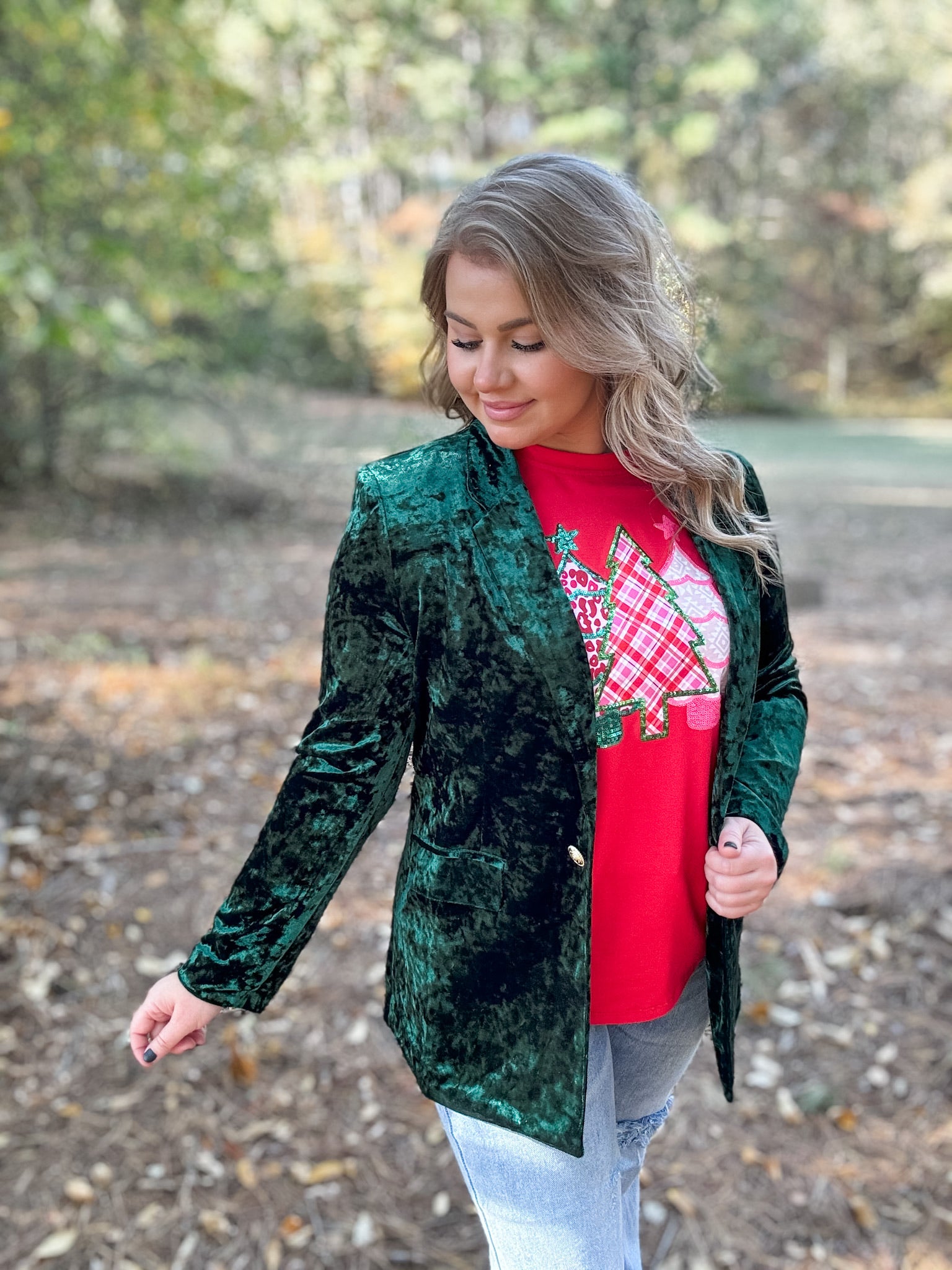 Hearts Aligned Blazer - Green