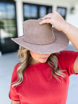 Western Cowboy Panama Hat - Brown