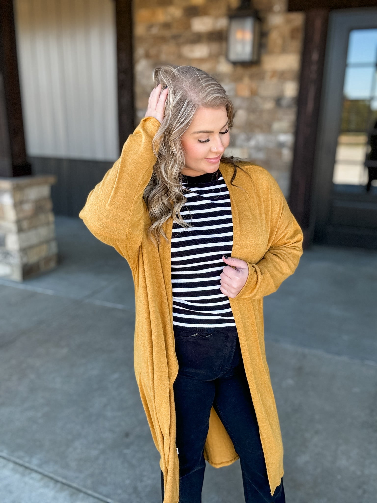 Luxe Layer Cardi - Butterscotch