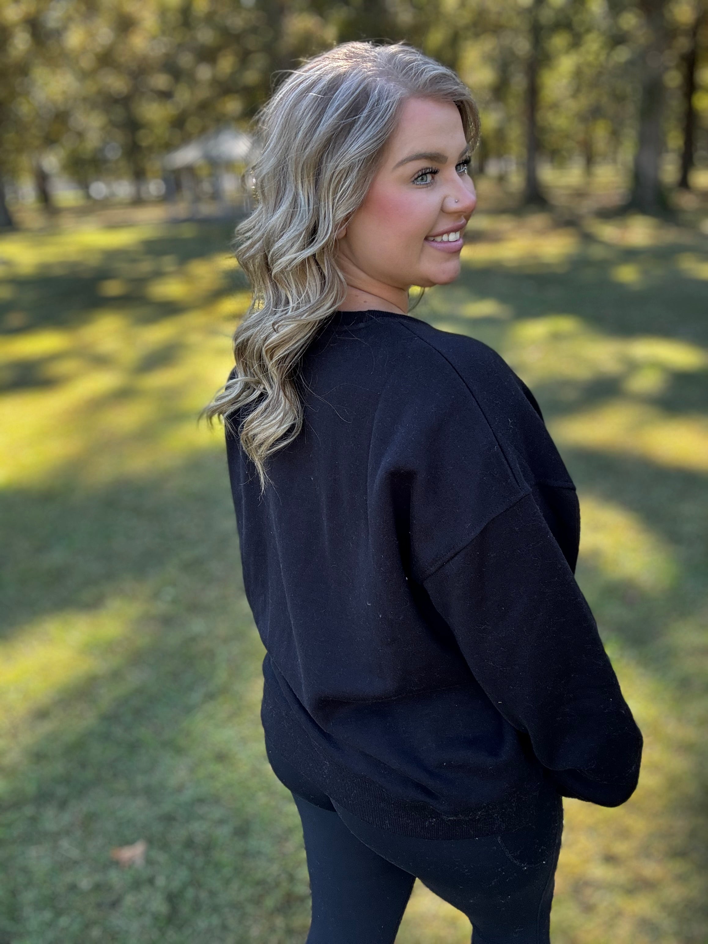 Ultimate Cozy Sweatshirt - Black FINAL SALE