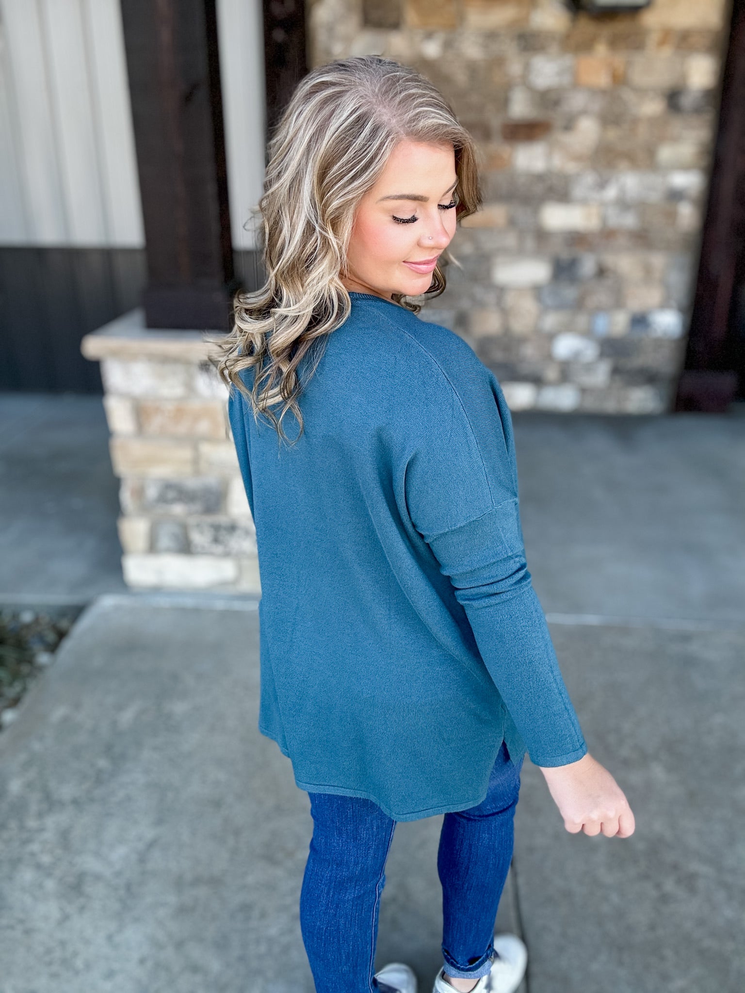 Haven Hug Sweater - Teal