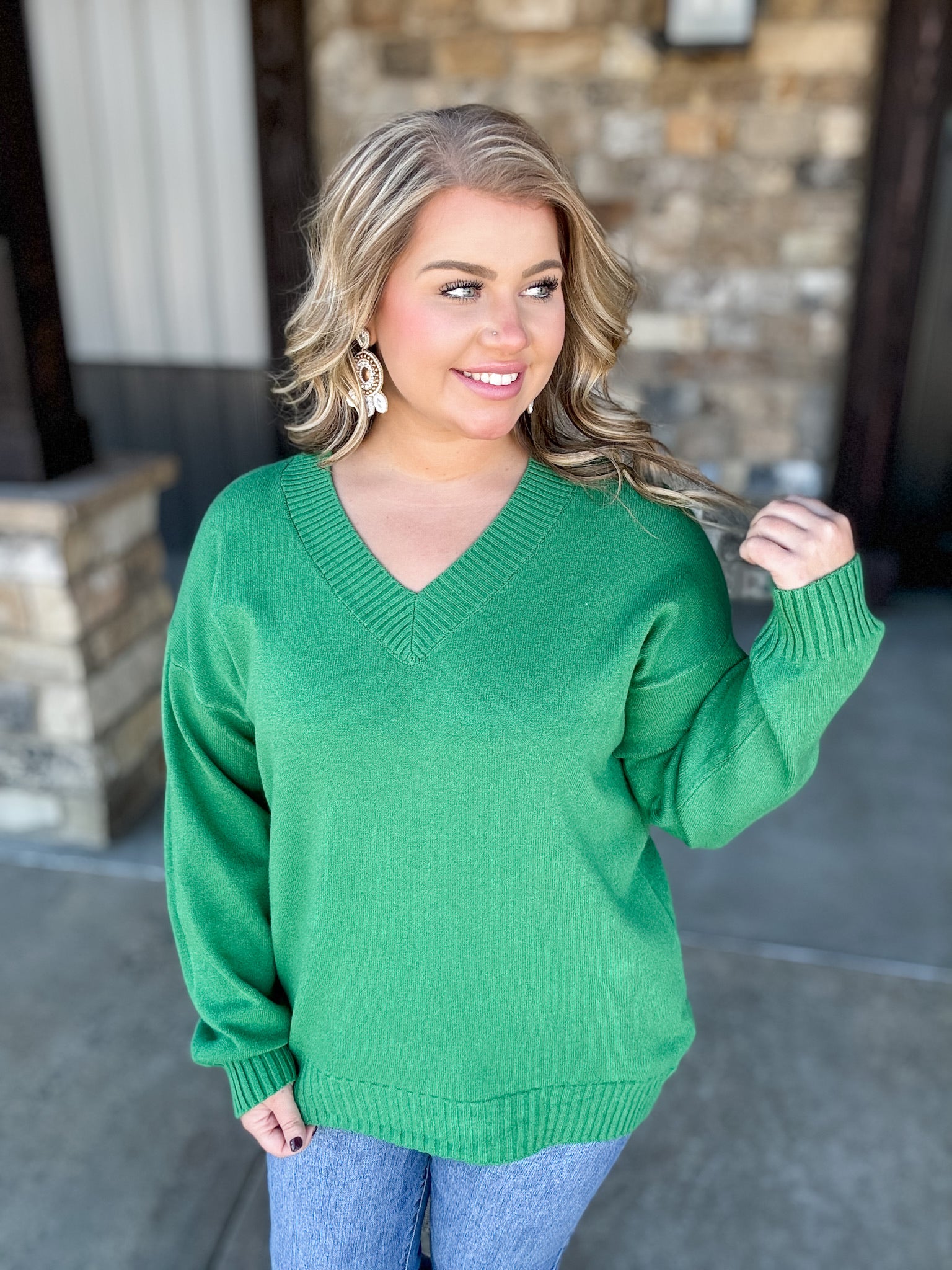 Fire Away Sweater - Green