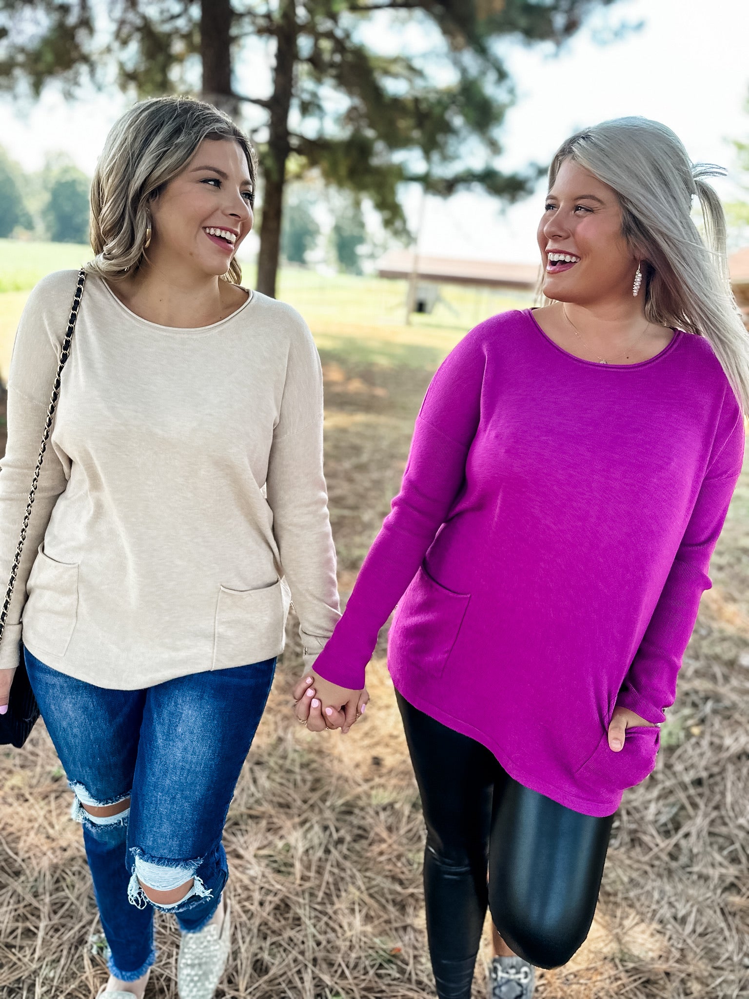 Cuddle Charm Sweater - Plum