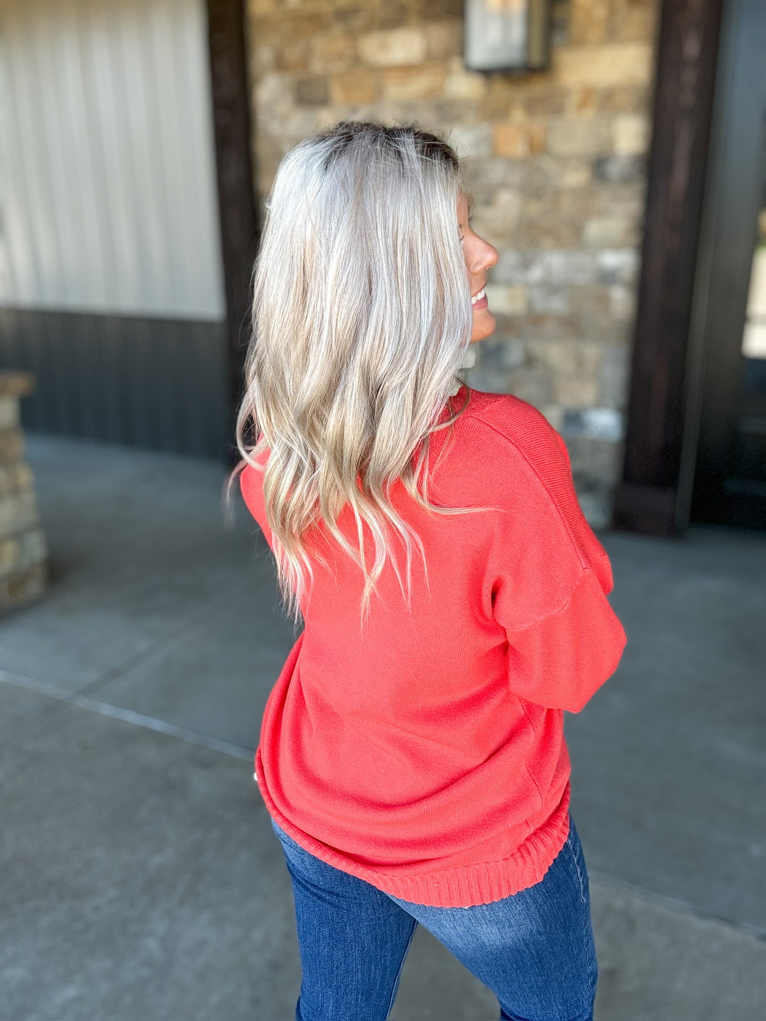 Fire Away Sweater - Red