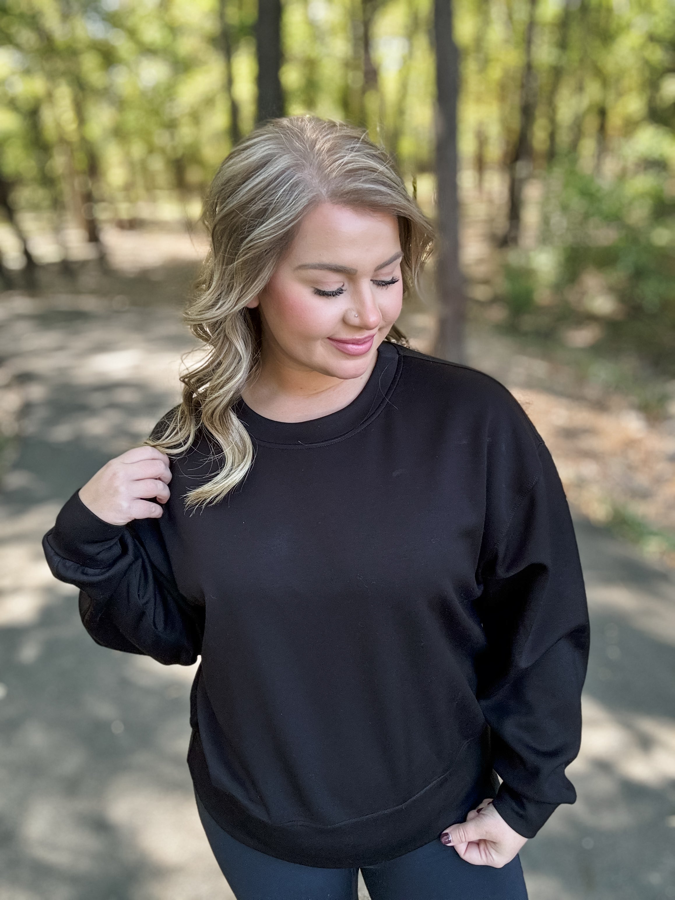 Scuba Crewneck Sweatshirt - Black FINAL SALE