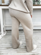 Knit Comfort Pants - Taupe