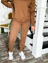 Feeling Cozy Sweatpant - Brown FINAL SALE