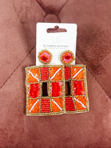 Shimmering Lights Earring - Orange