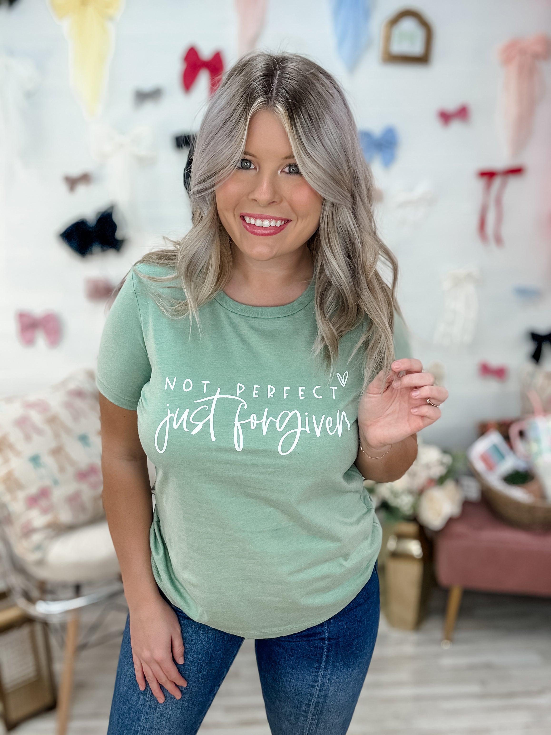 Not Perfect Just Forgiven Graphic Tee