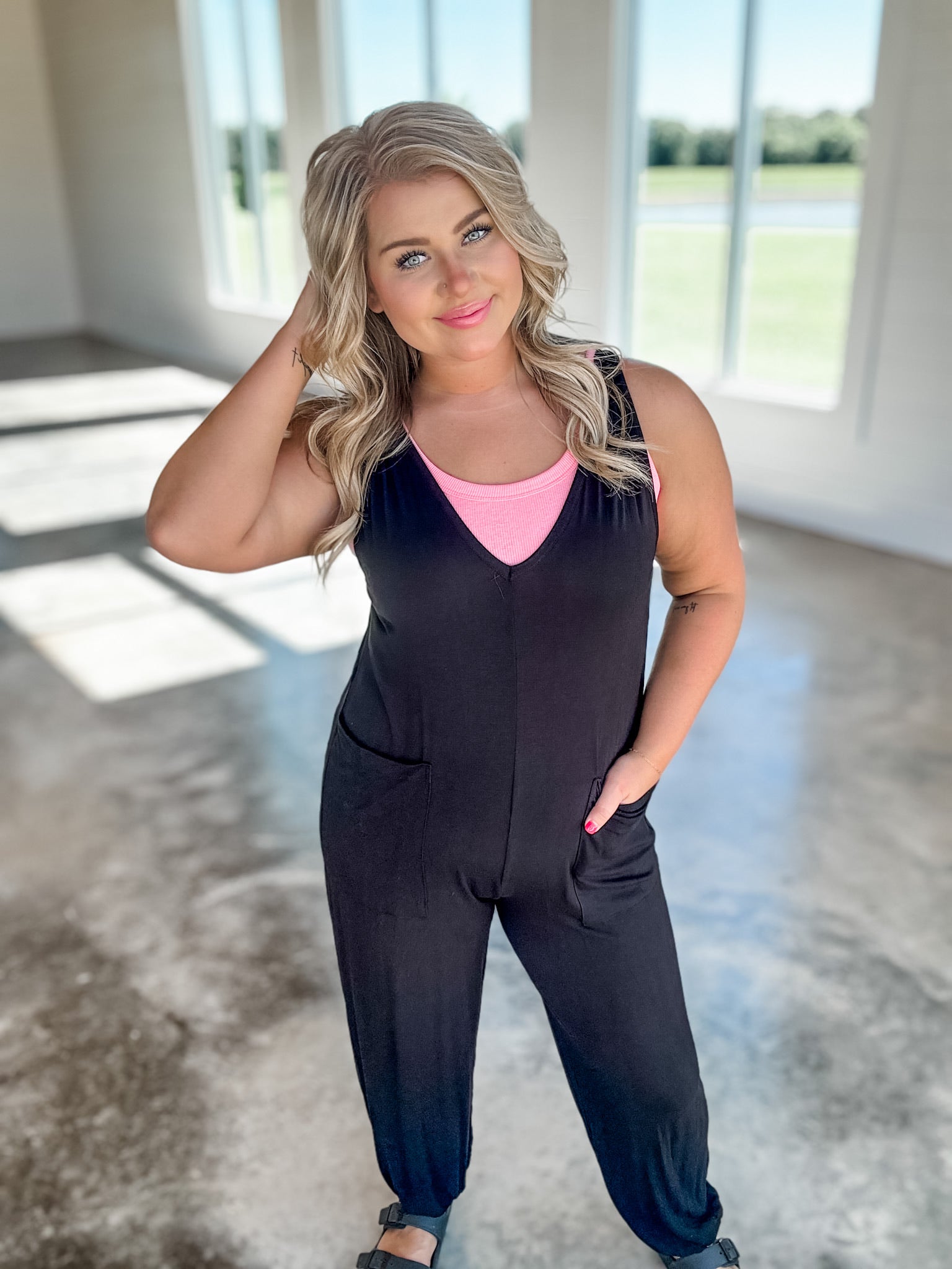 Embrace The Journey Jumpsuit - Black