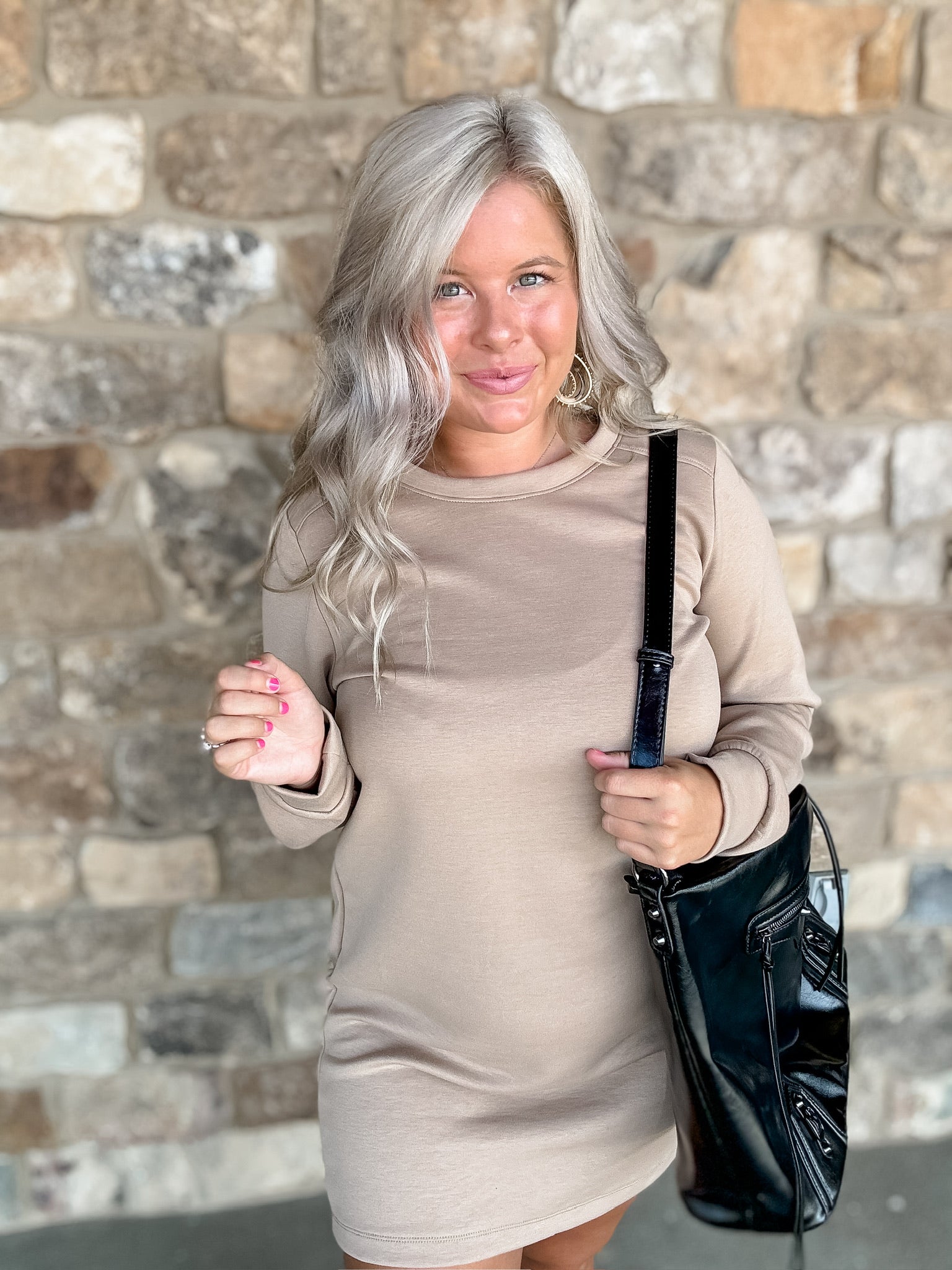 Ready For The Day Dress - Khaki FINAL SALE