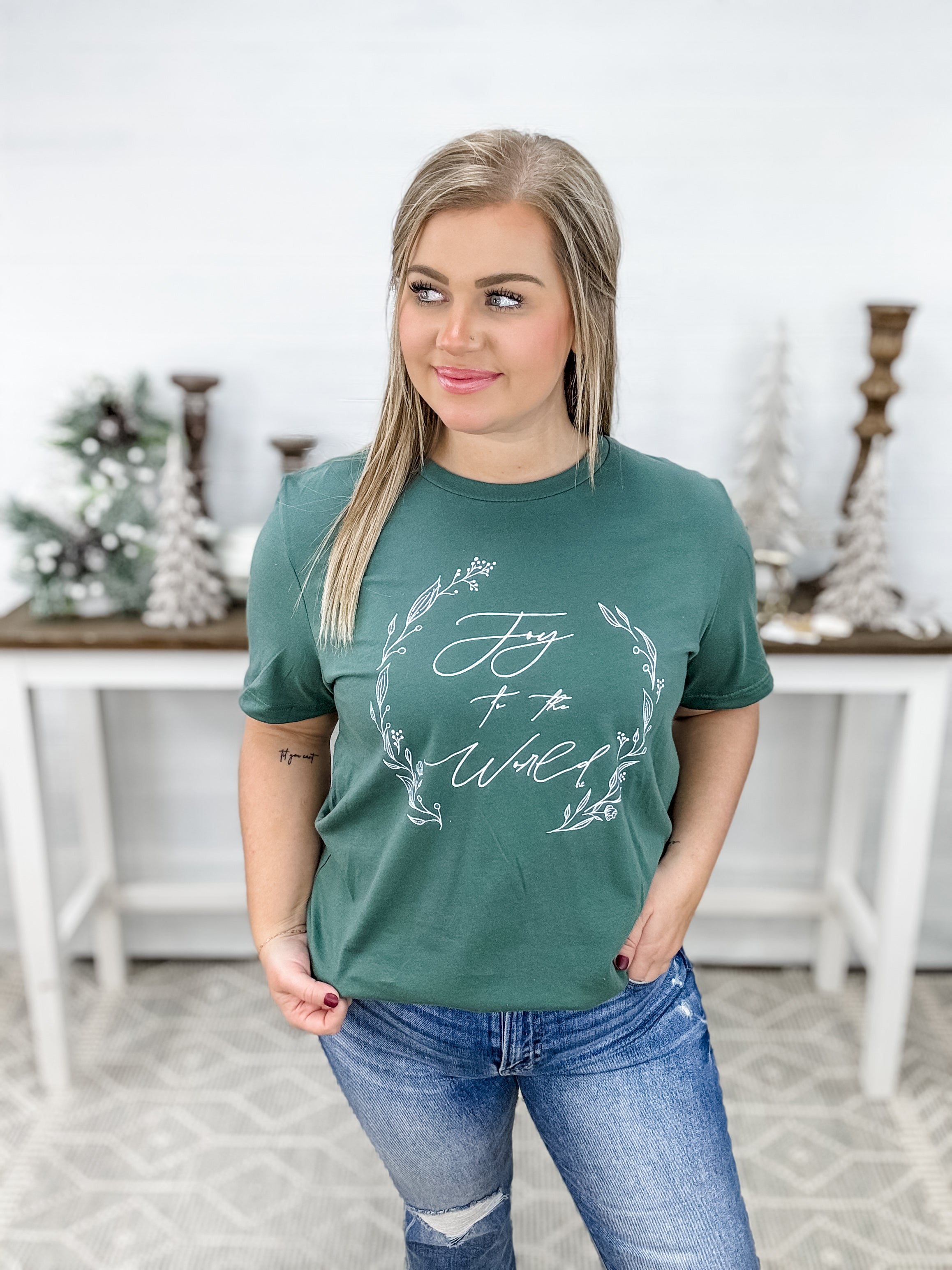 Joy To The World Graphic Tee FINAL SALE