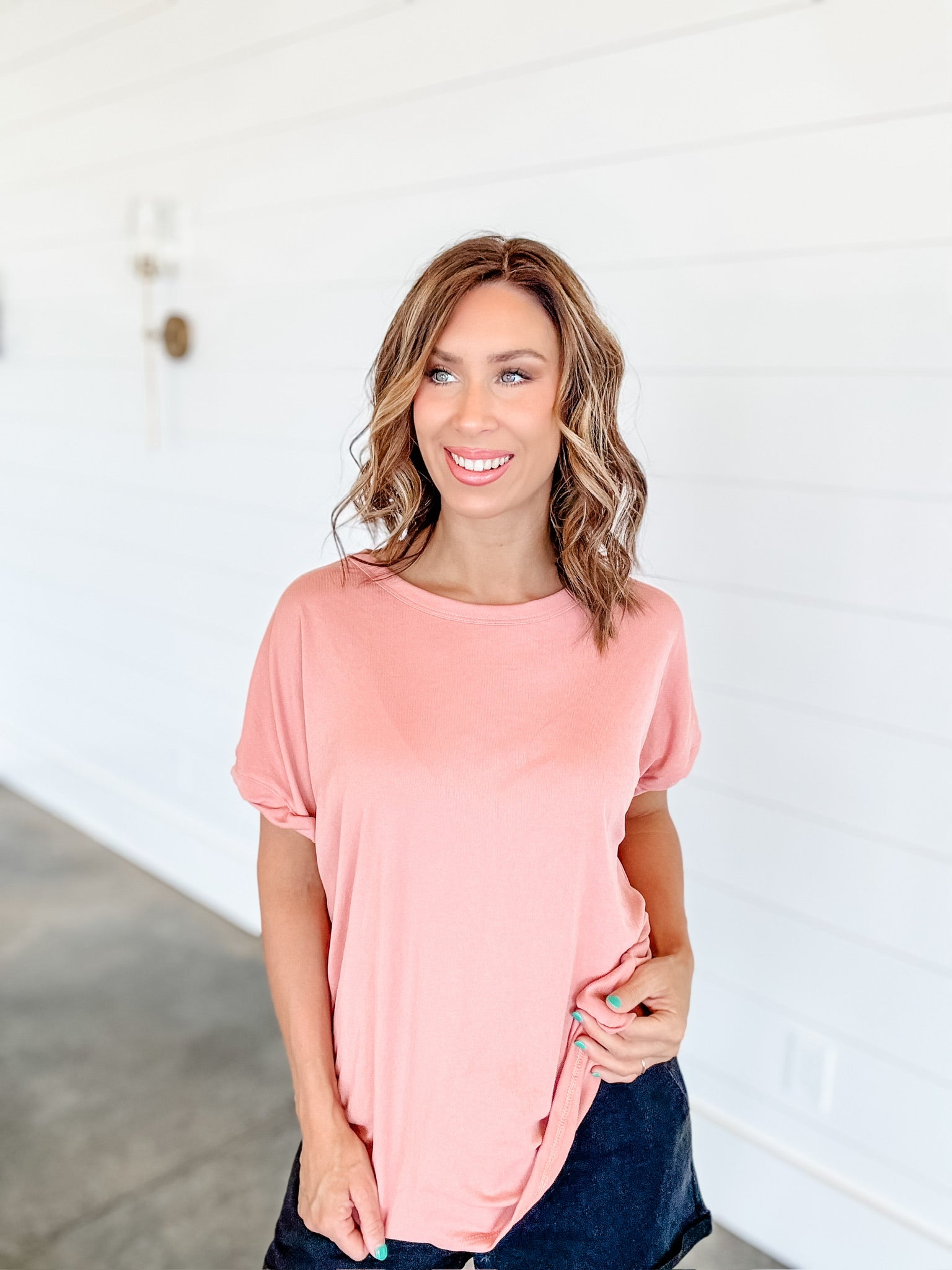 Joy In The Journey Top - Salmon FINAL SALE